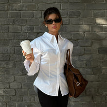 Load image into Gallery viewer, Office White Women Cotton Shirt
