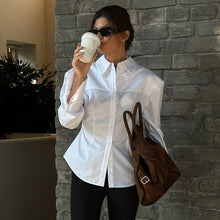 Load image into Gallery viewer, Office White Women Cotton Shirt