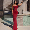 Mesh off Neck Tube Top Dress