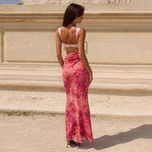 Load image into Gallery viewer, Summer Women Sexy Waist Hollow Out Cutout out Sheath Dress Tassel Cami Dress