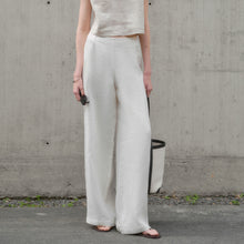 Load image into Gallery viewer, Pure Linen Yarn Dyed Trousers Women