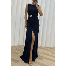 Load image into Gallery viewer, Pleated Split Casual Dress Sleeveless Dress