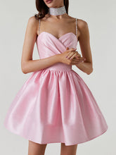 Load image into Gallery viewer, Women's dress pleated suspender dress