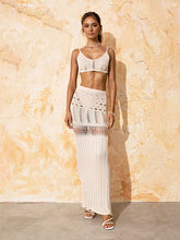 Load image into Gallery viewer, Solid Color Sexy Knitted Hollow Bikini Swimsuit Cover-up Sun Protection Wear Beach Suit