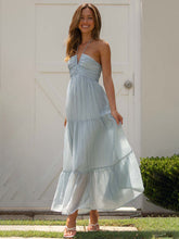 Load image into Gallery viewer, Bohemian Suspender V-neck Long Dress