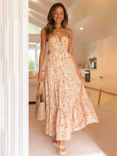 Load image into Gallery viewer, Bohemian Suspender V-neck Long Dress