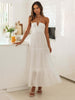 Bohemian Suspender V-neck Long Dress