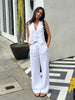 Sleeveless Vest and Trousers Two-Piece Set