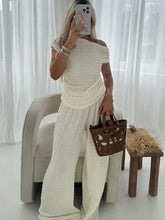 Load image into Gallery viewer, New Women's Asymmetric Top High Waist Pants Suit
