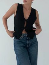 Load image into Gallery viewer, Rope Woolen Knit Vest