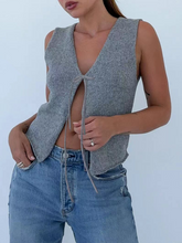 Load image into Gallery viewer, Rope Woolen Knit Vest