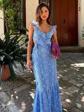 Load image into Gallery viewer, New Fashion Heavy Embroidery Layered Dress