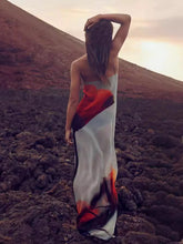 Load image into Gallery viewer, Sexy Halter Printed Chiffon Vacation Dresses