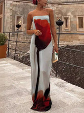 Load image into Gallery viewer, Sexy Halter Printed Chiffon Vacation Dresses