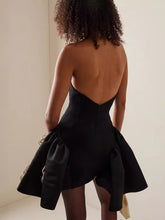 Load image into Gallery viewer, Black Floral Bandage Dress