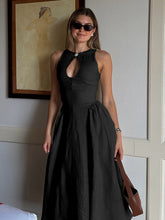 Load image into Gallery viewer, New Fashion Midi Dress Sexy Hollow A-line Dress