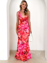 Load image into Gallery viewer, New V-neck design printed dress