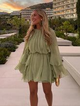 Load image into Gallery viewer, New Fashion Layered Ruffle Dress