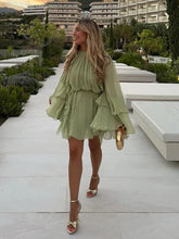 Load image into Gallery viewer, New Fashion Layered Ruffle Dress